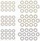 Multipack of 6 - Idea-Ology Metal Jump Rings 8mm & 10mm 75/Pkg-Antique Nickel, Brass & Copper